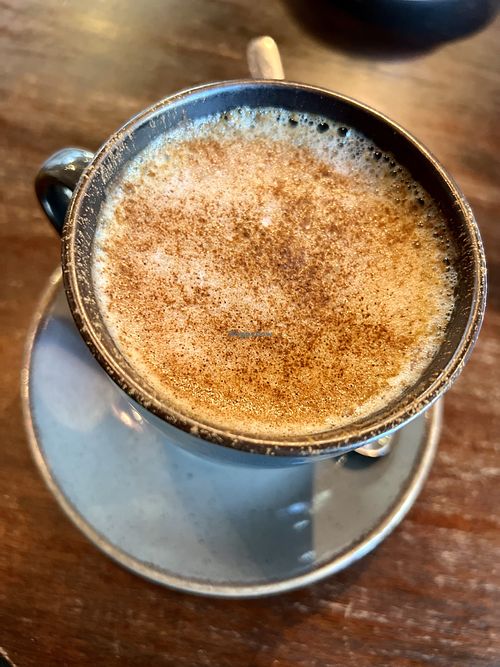 Chai latte #Veganuary at Bio Cafe in Aberdeen