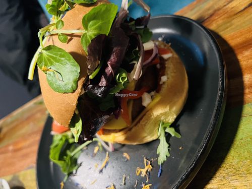 Godfather burger   at Bio Cafe in Aberdeen