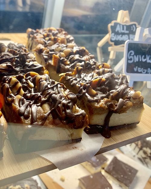Vegan snickers  at Bio Cafe in Aberdeen
