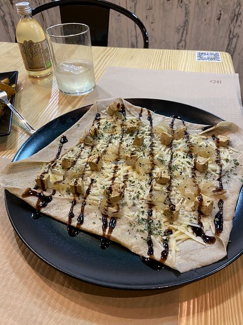 One of two crepes. The only thing that tasted good was unfortunately the balsamic vinegar..  at Serendipia in Granada