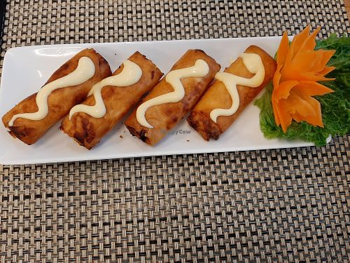 fried fruit springrolls at Tam Chay - Van Khe in Hanoi
