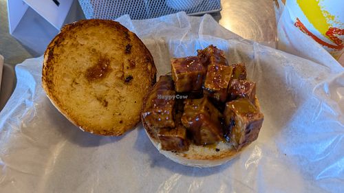 BBQ Tofu sandwich at Brothers BBQ in Denver