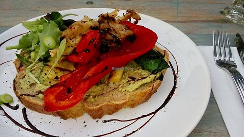 open sandvwich, all veg. at Het Veerkwartier in Haarlem