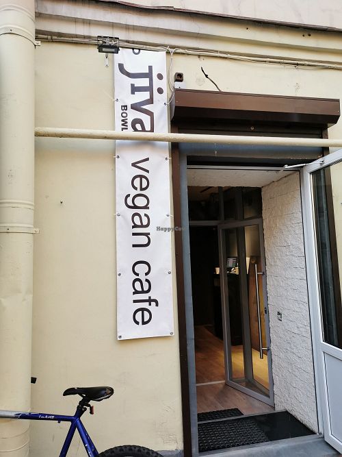 The entrance at Jiva Bowls in St Petersburg