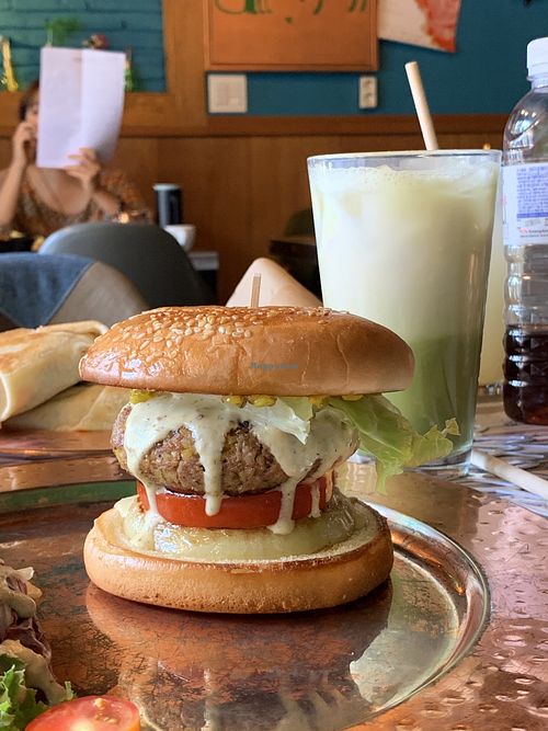 The burger! at Cafe SIVA 카페 시바 in Seoul
