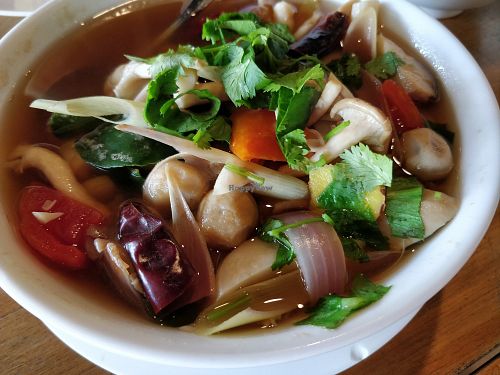 Tom Yum soup at Italia Gusto in Phetchabun