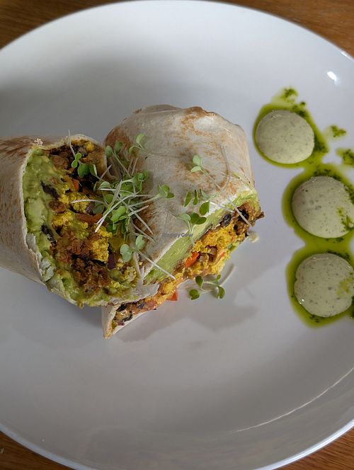 Brekkie burrito at Kaylee's in Johannesburg