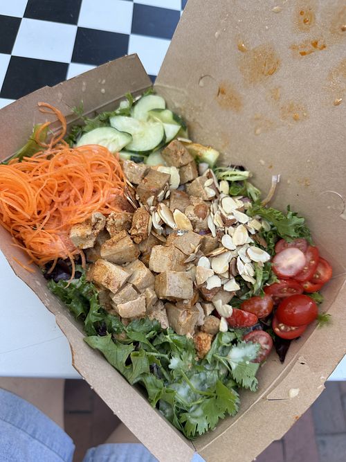 Paprika tofu salad bowl  at Bon Me - Smith Campus Center in Cambridge