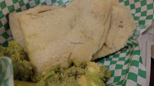 Savory Mediterranean crepe with guac, all freshly made at Java Juice Cafe in Flagstaff