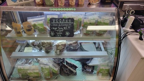 Vegan Jerky selections at Java Juice Cafe in Flagstaff