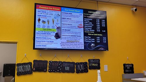 Vegan Ice cream! at Java Juice Cafe in Flagstaff