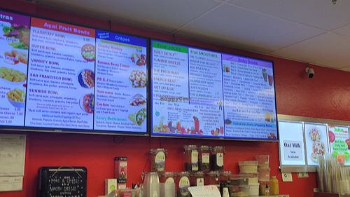 Menus at Java Juice Cafe in Flagstaff