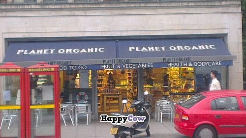outside at Planet Organic - Islington in North London