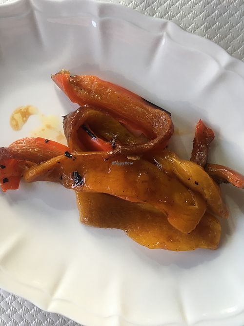 Roasted bell peppers at Sotto i Cavoli in Massimino