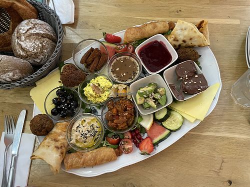 Vegan breakfast menu for two at Bio Fein Bio in Berlin
