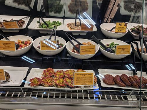 Part of the deli counter at Planet Organic Market in Calgary