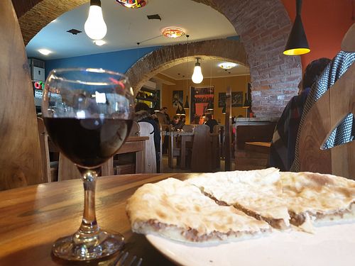 Lobiani at Baraka in Kutaisi