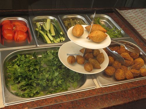 At the counter at Cigköftem in Saarbrucken