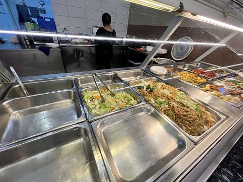 Food choices  at Harvesters Vegetarian in Metro Manila