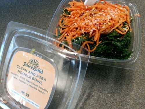 soba noodle bowl at JuiceLand - Hyde Park in Austin