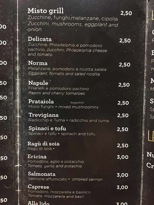 Misto grill, prataiola, spinaci e tofu, Ericina, Ragù di soia are vegan at Sfrigola - Corso Calatafimi in Palermo