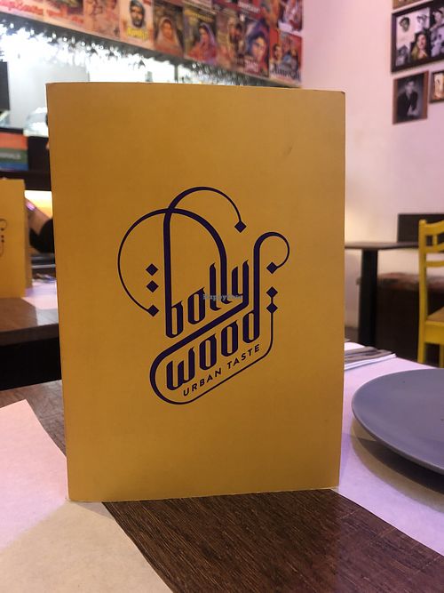 Menue at Bollywood Urban Taste in Porto