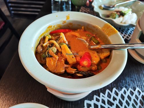 Red curry at White Elephant in Zurich