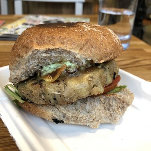 Burger at Punk Vegan in Leeds