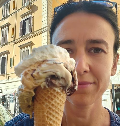 Eat it fast before it melts 😉 at Gelateria Brivido in Rome