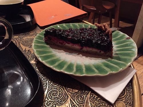 Pomegranate cake at Tushita in Munich