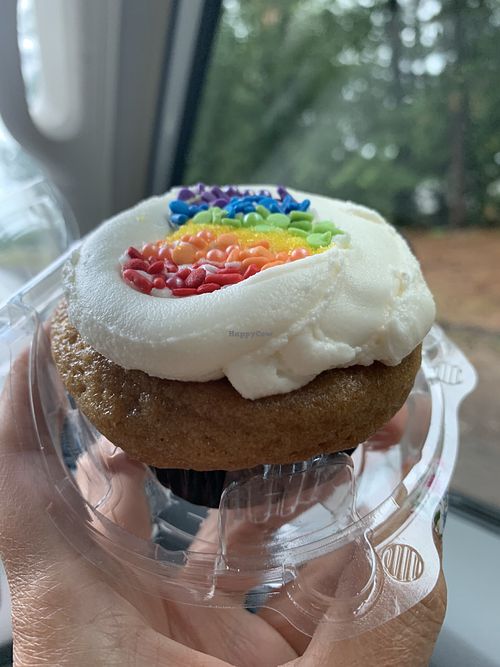 Delicious and beautiful cupcake at 24 Karrots Cafe in Kilgore