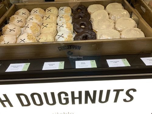 Vegan doughnuts. £4.50 or 6 for £22 at Crosstown Doughnuts - Hammersmith  in West London