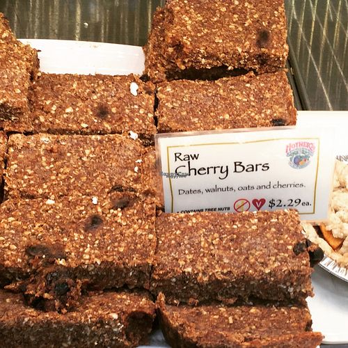 raw cherry bars at Mother's Market in Irvine