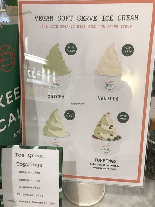 Vegan ice cream at Matcha and Beyond in South West London