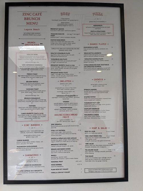Zinc Cafe and Market Laguna Beach California Restaurant HappyCow