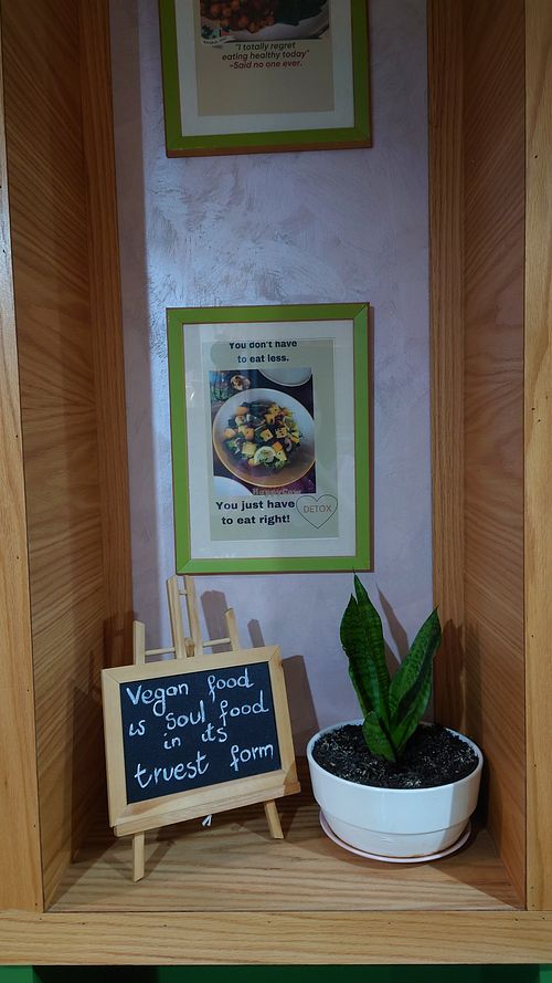 Decoration at Veggies in Tirana