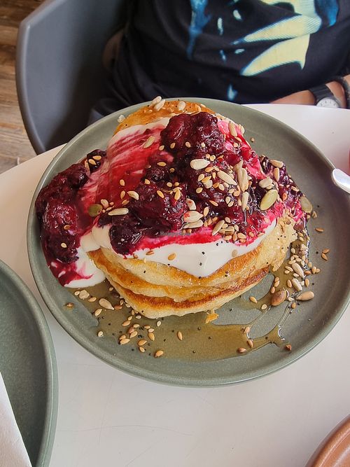 Pancakes at Nourish in Teignmouth