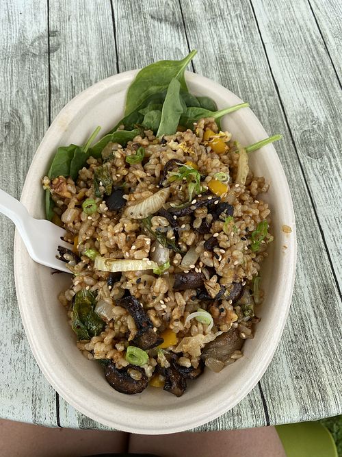 Vegan mushroom rice   at Wasabi Beach Sushi & Kitchen in Montauk