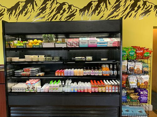 Vegan seaweed salad, yogurt, snacks and drinks at Wasabi Beach Sushi & Kitchen in Montauk