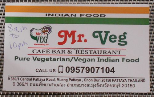 Location at Mr. Veg in Pattaya