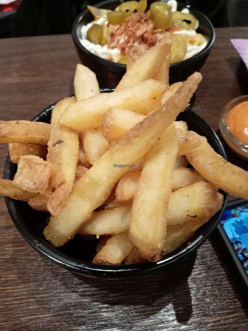 Fries at Wholesome Junkies in Manchester