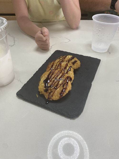 Tempura sweet potato appetizer. Wonderful flavor   at Raw Ingredients in Tybee Island