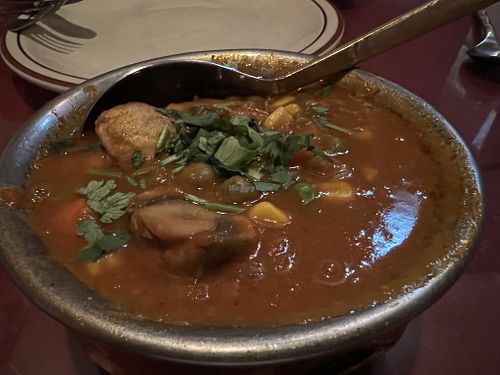 Matar mushroom   at India Oven in Cathedral City