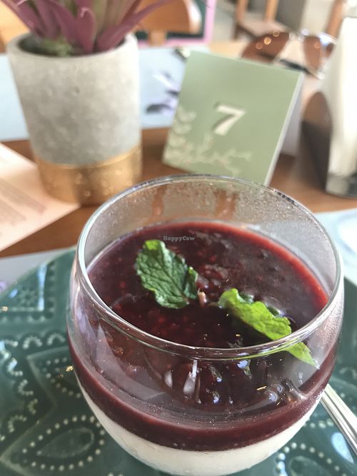 Pana cotta at Manitas in Brasilia