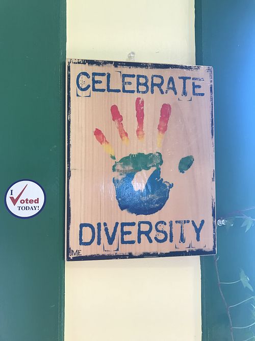 Happy Signage at Sally Ann's Cafe and Market in Lubec