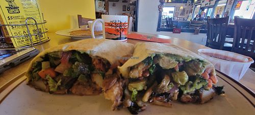 The vegan burrito and pancake at The Toasted Owl Cafe - Cortland Blvd in Flagstaff