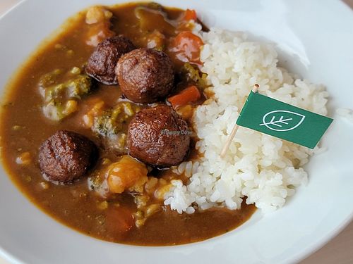 Curry with plant meat balls at IKEA in Nagakute