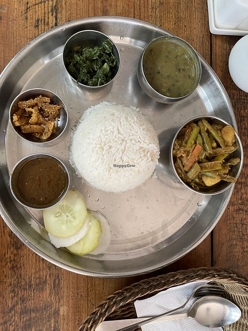 Nepali Vegan Khana Set  at Ace Himalayan Cafe Restaurant & Bar in Kathmandu
