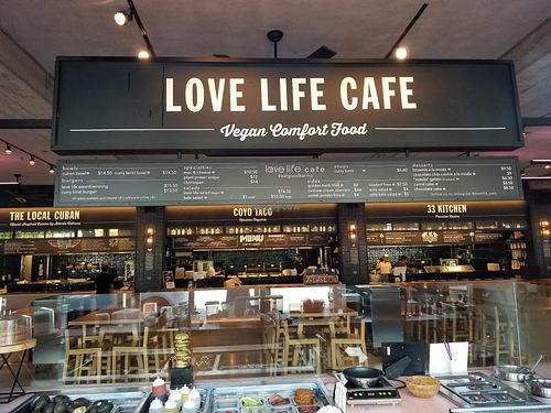 Inside Time Out Market at Love Life Cafe in Miami Beach