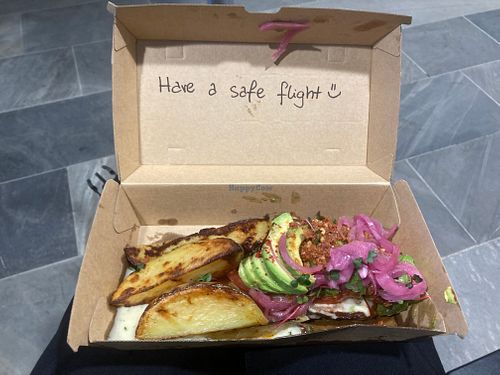 Avocado sandwich to go at FRØ in Tromsoe